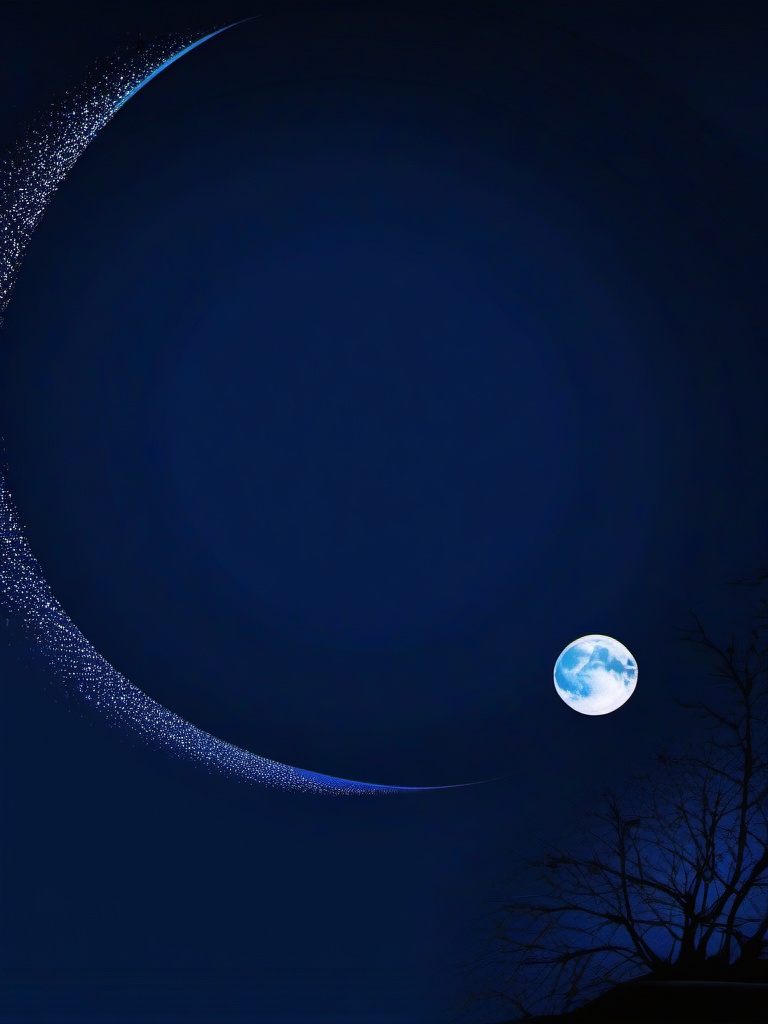 Dark Blue Moon Wallpaper  ,desktop background wallpaper