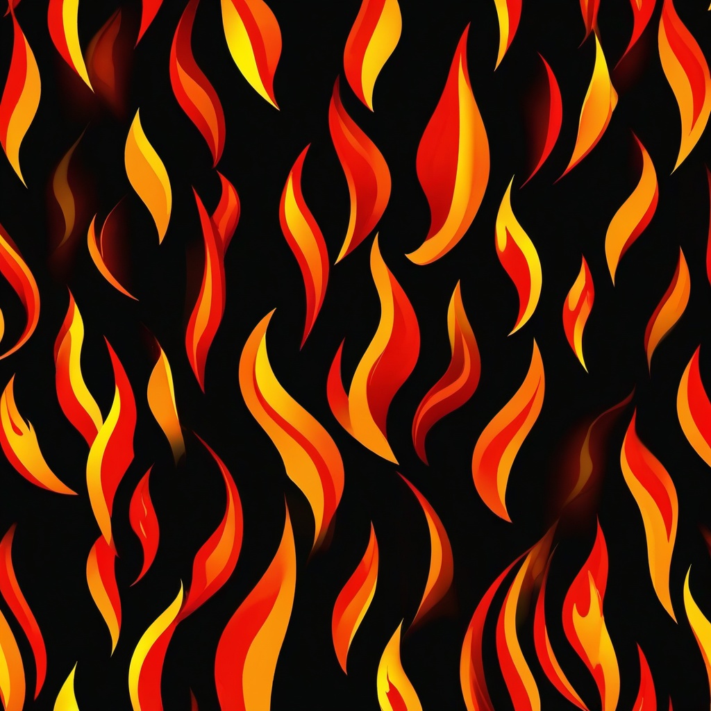 Fire Wallpaper - Lively flames with dark shadows  background wallpaper