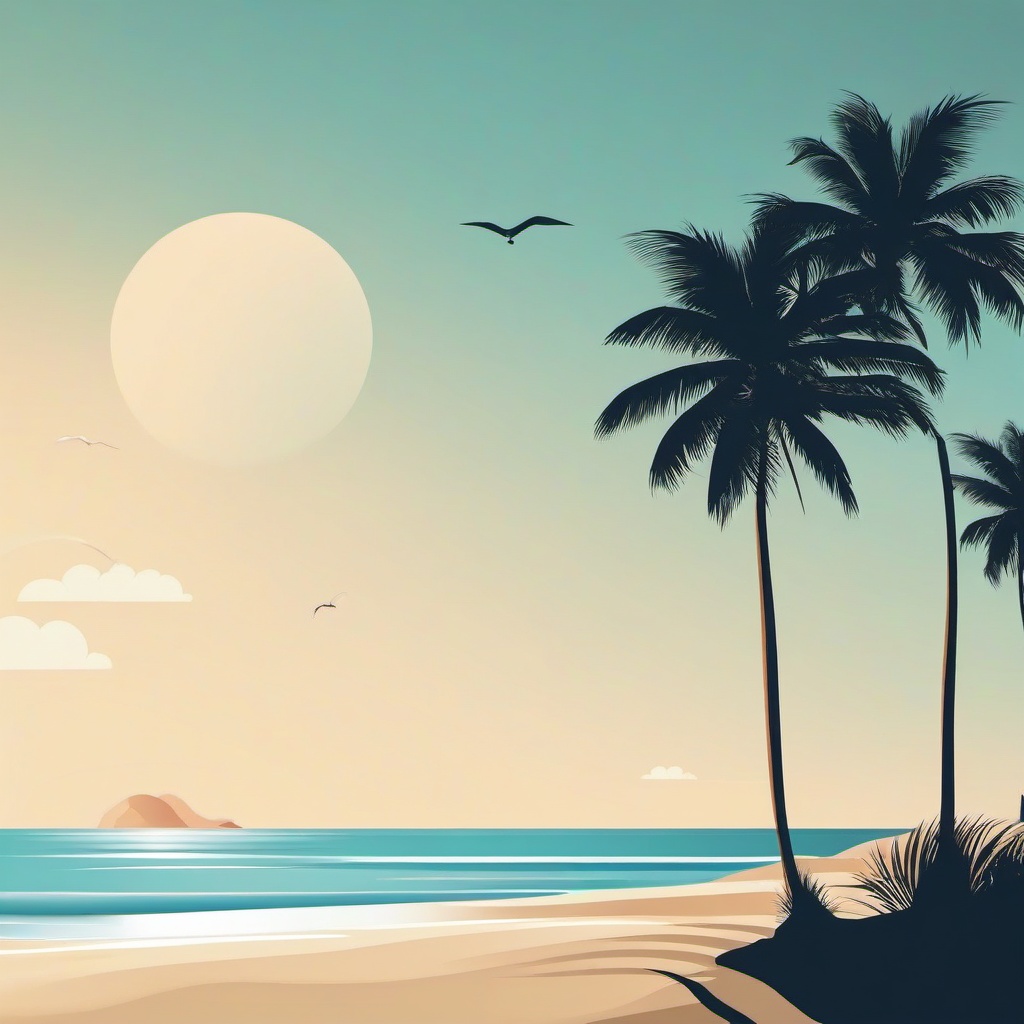 Beach background - minimalist beach background  