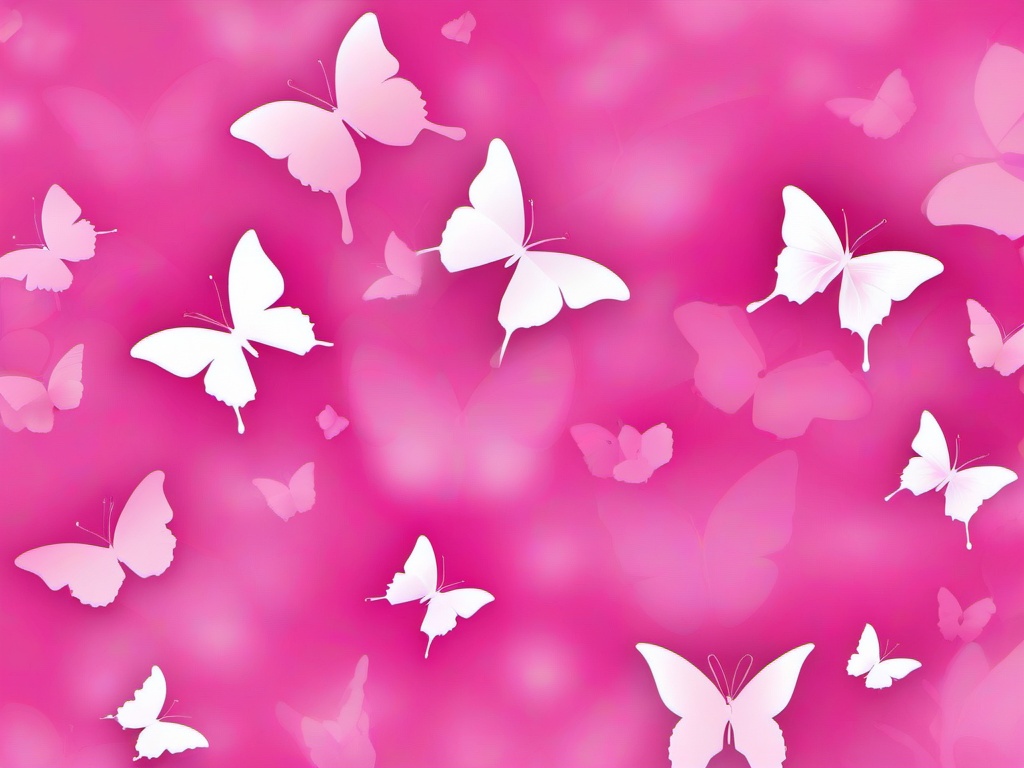 Pink Butterflies Background-Light pink with butterflies in various shades of pink and white  background wallpaper