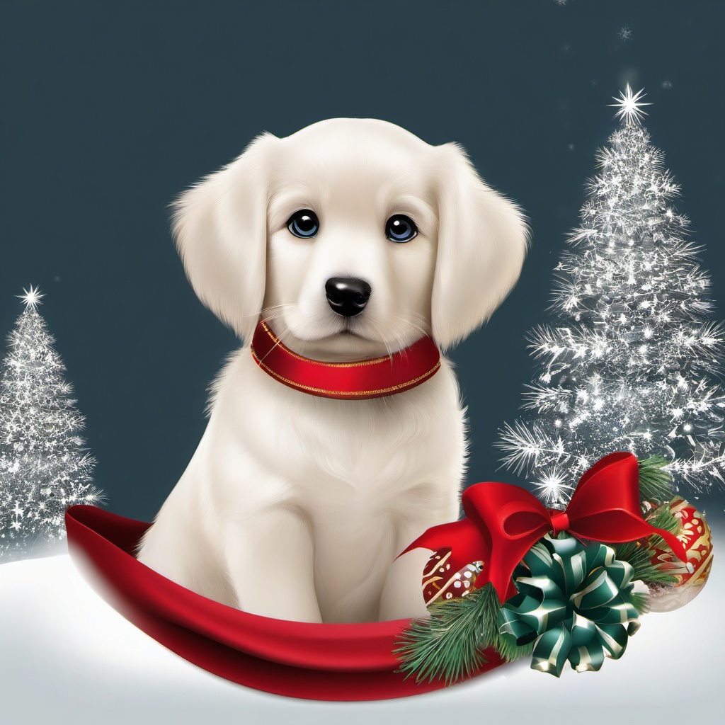 Christmas Background Wallpaper - dog christmas background  