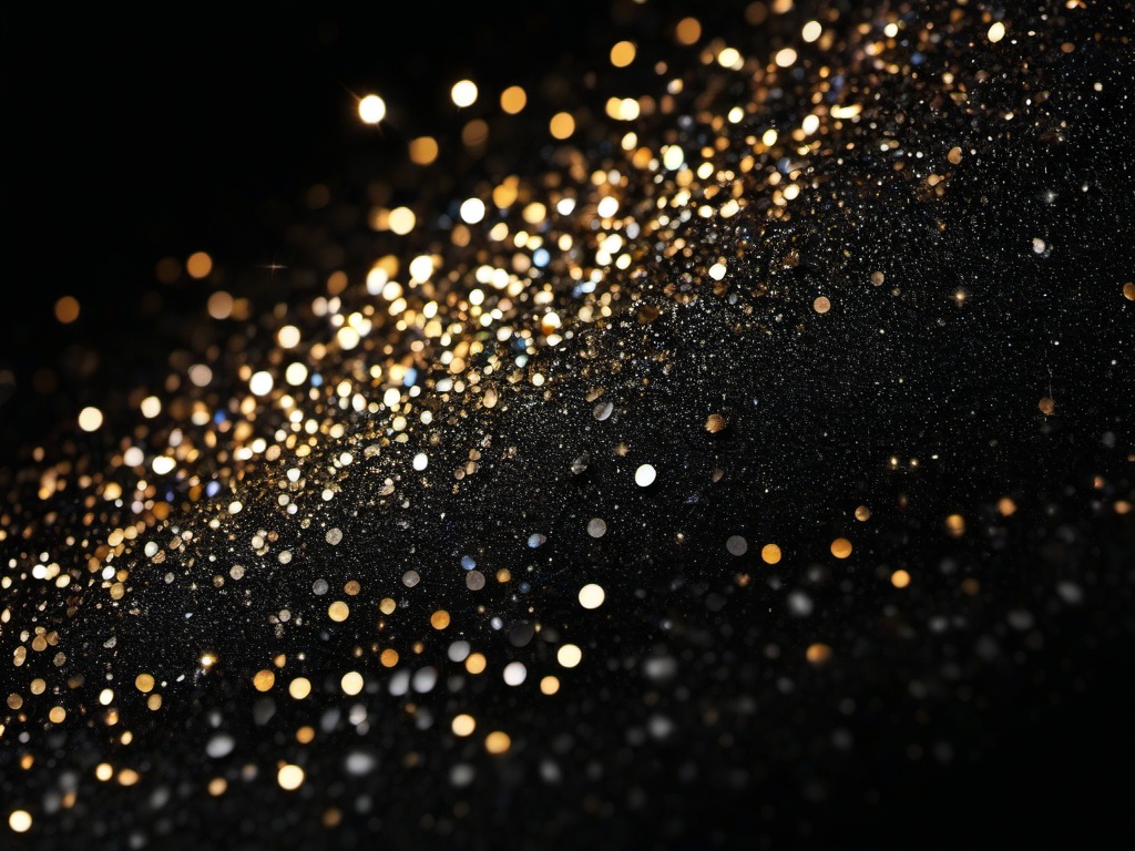 Sparkle Black Glitter Background  