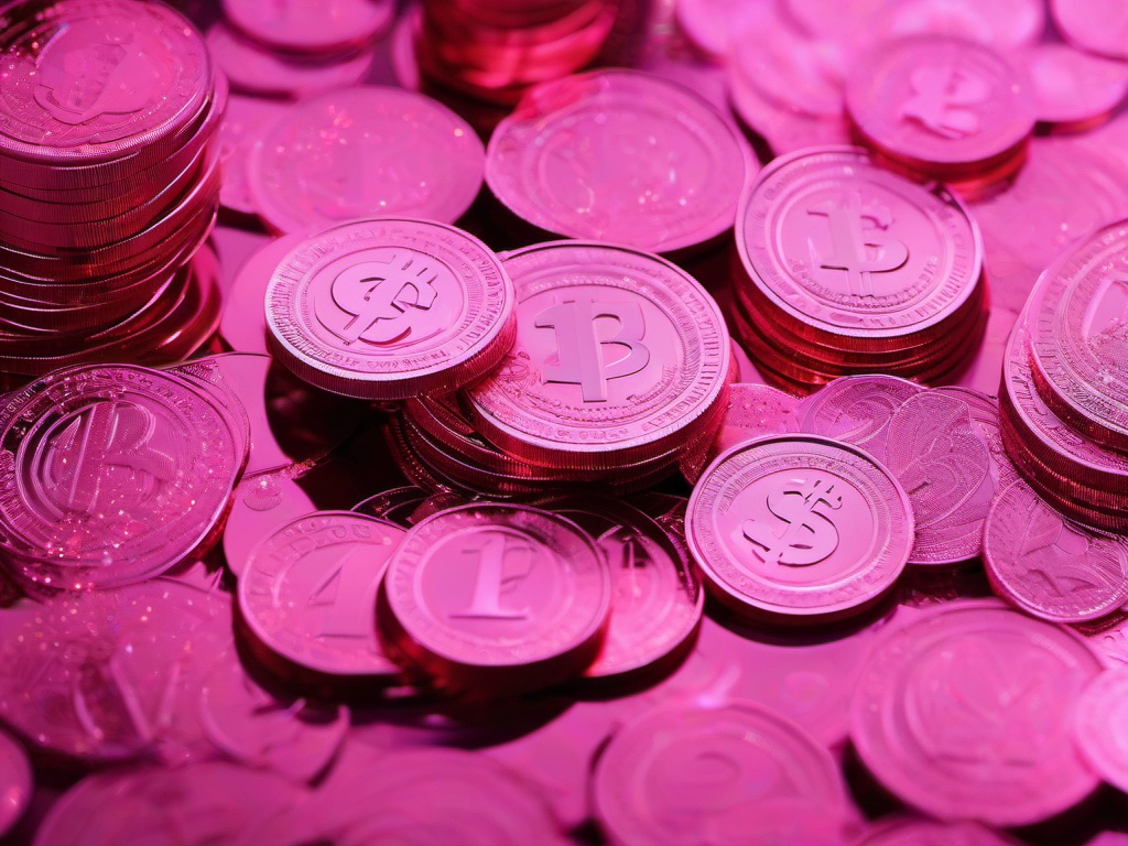 Glitter Pink Money Background  