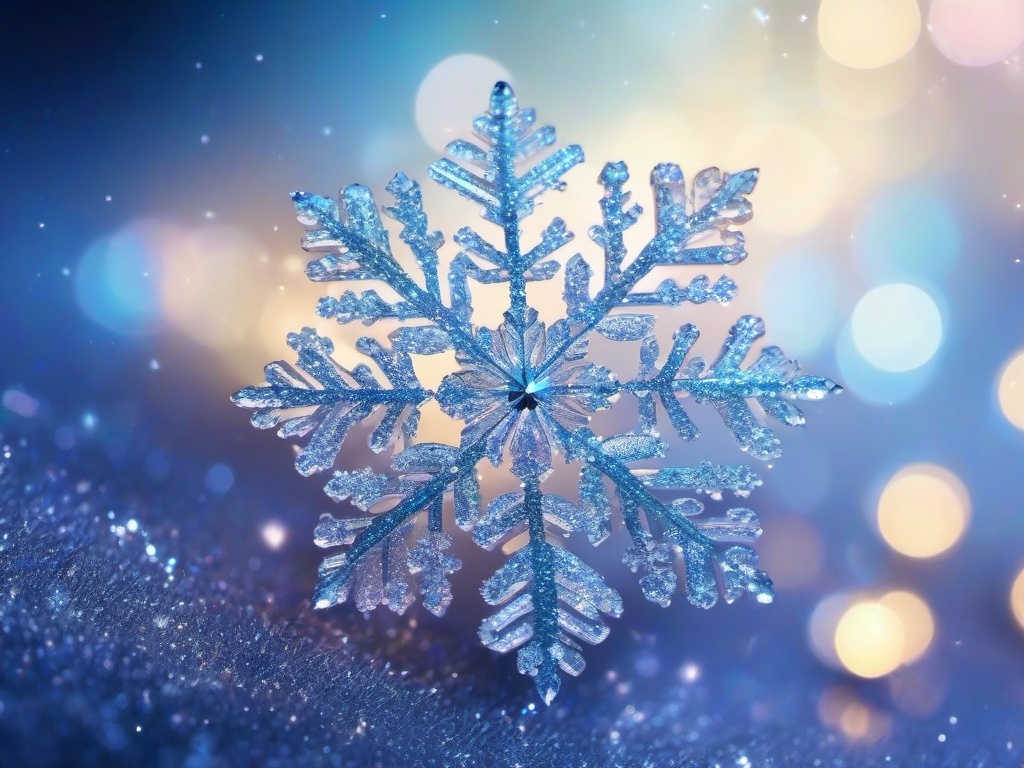 Glitter Snowflake Wallpaper  