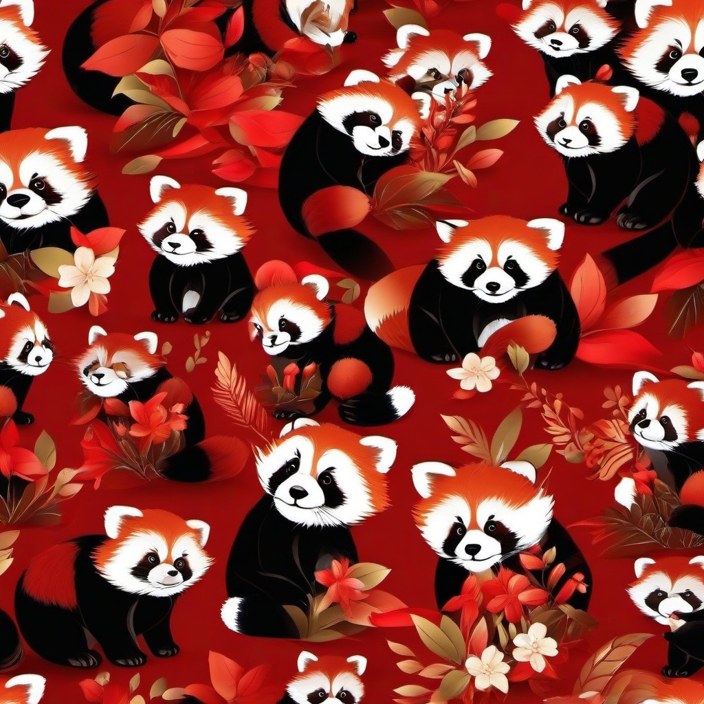 Red Background Wallpaper - red panda wallpaper  