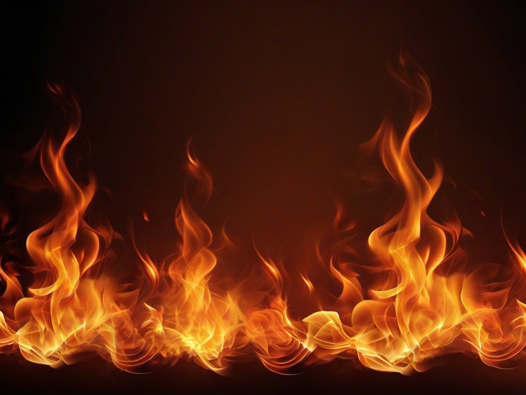 Fire Wallpaper - Dark, smoky fire with intense glow  background wallpaper