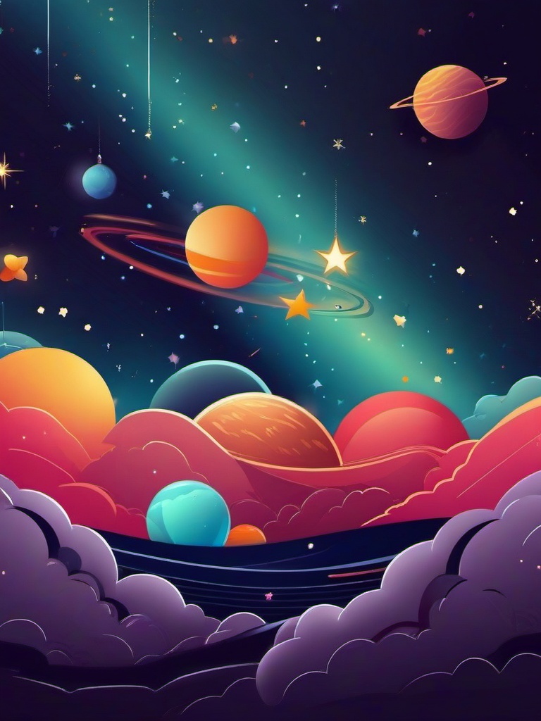 space wallpaper cute  ,mobile iphone background wallpaper