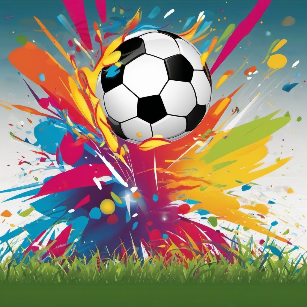 Soccer Ball clipart - soccer ball being thrown in the air  