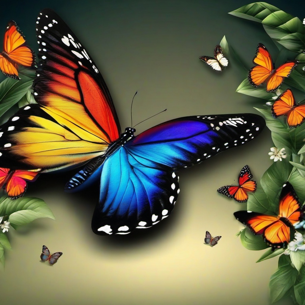 Butterfly Background Wallpaper - 3d butterfly background  