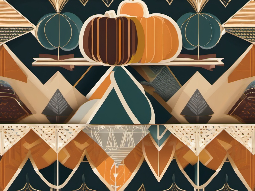 Thanksgiving Wallpaper-A bold, graphic Thanksgiving design, with striking typography and geometric patterns.  aesthetic background wallpaper