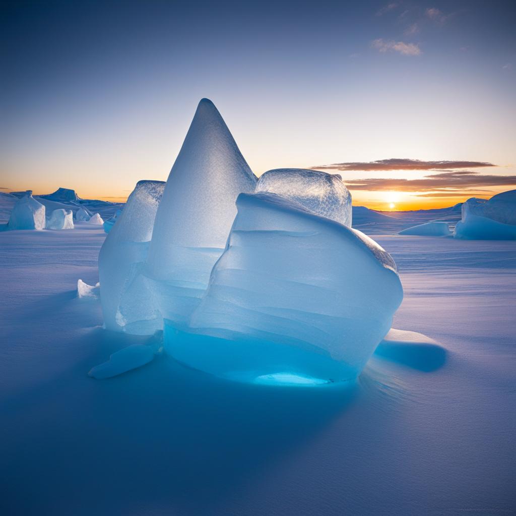 eden in the arctic: ice sculptures at the north pole 