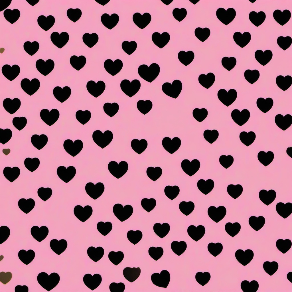 Heart Background Wallpaper - pink background with black heart  