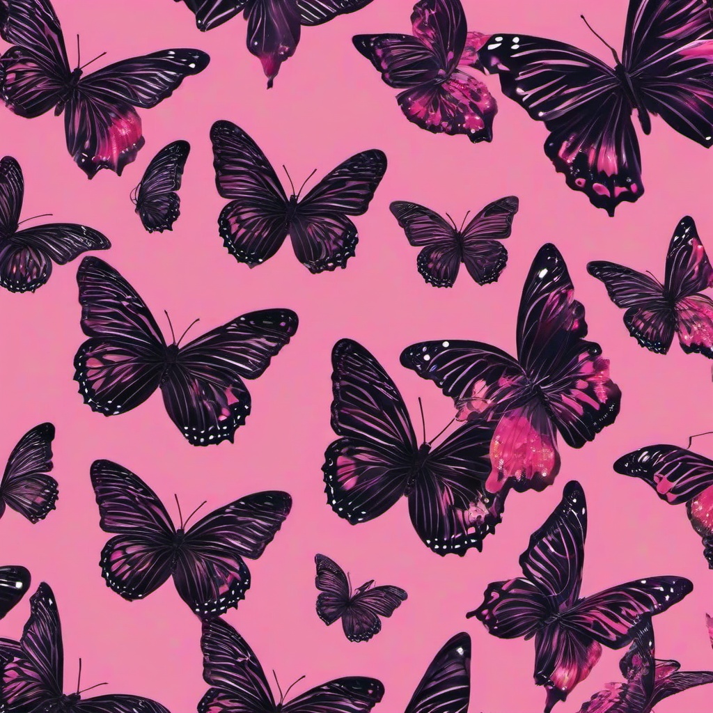 Butterfly Background Wallpaper - pink butterfly background aesthetic  