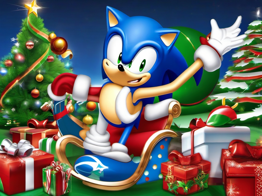 Sonic Christmas Wallpaper  