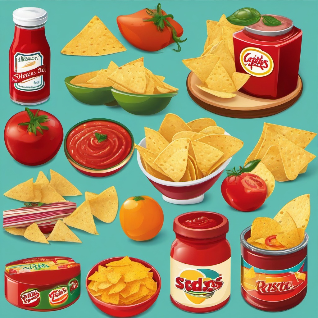 Snack clipart - chips and salsa  clipart