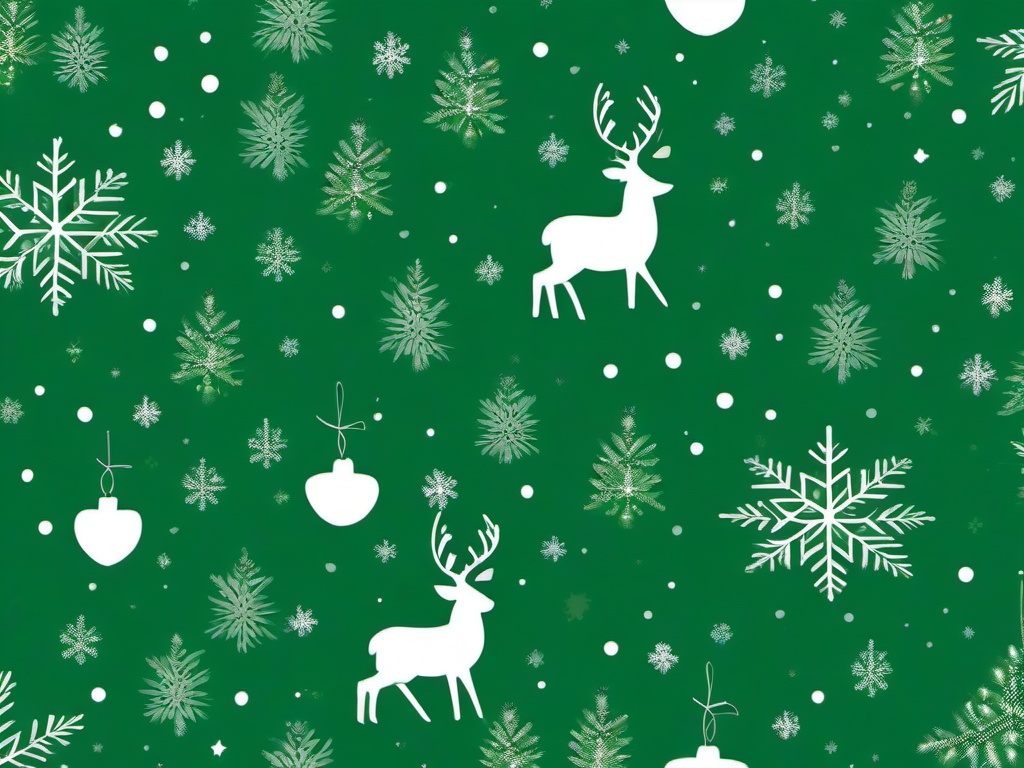 Green Christmas Wallpaper Aesthetic  