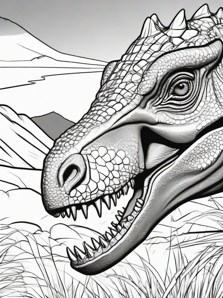 Dinosaur Coloring Pages - Pachycephalosaurus Headbutting  simple coloring pages