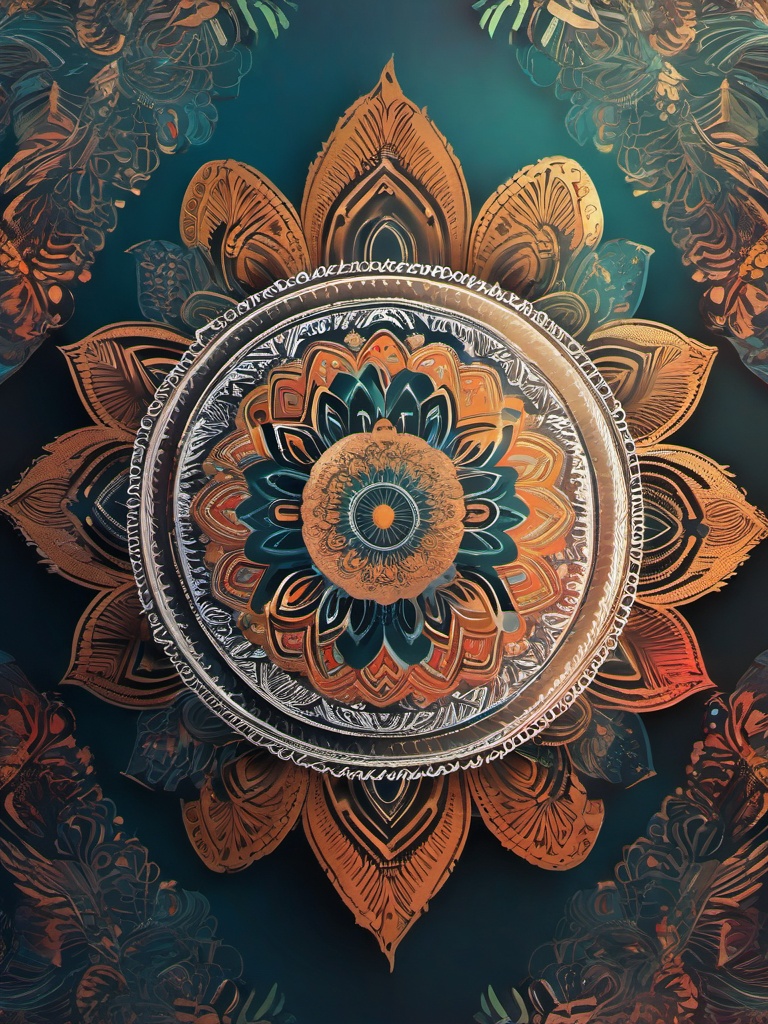 Boho Background - Bohemian Vibes and Artistic Patterns  intricate patterns, splash art, wallpaper art