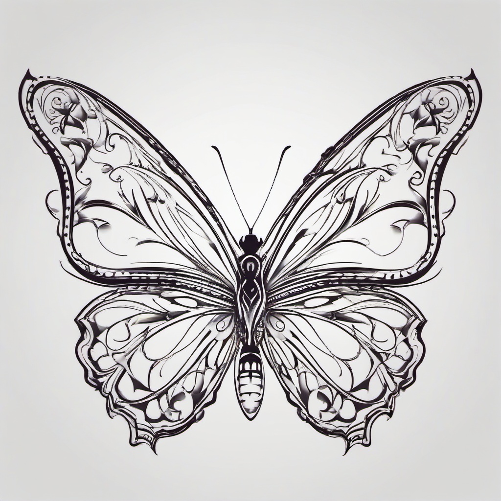 tattoo designs simple butterfly  