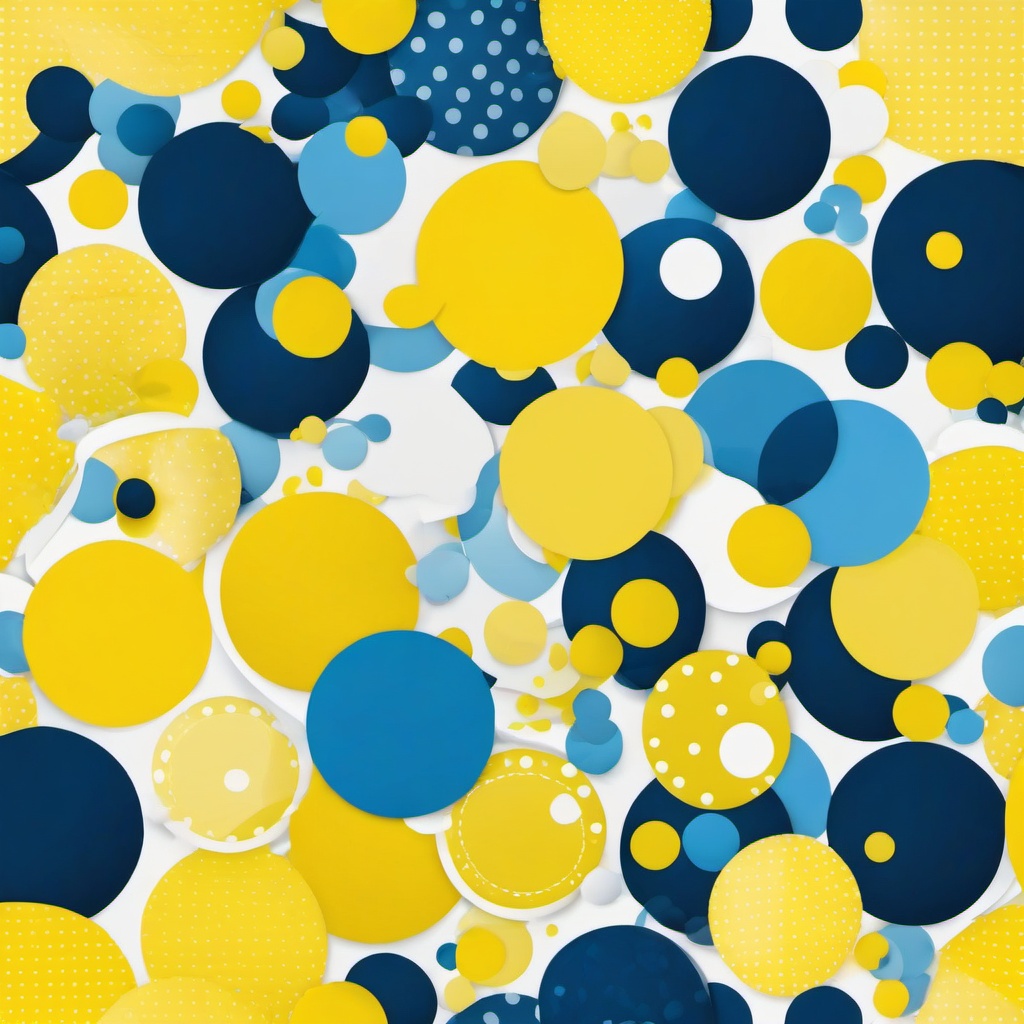 Yellow Background Wallpaper - blue and yellow polka dot background  