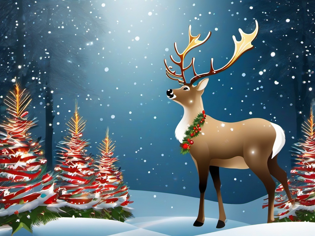 Christmas Reindeer Wallpaper  