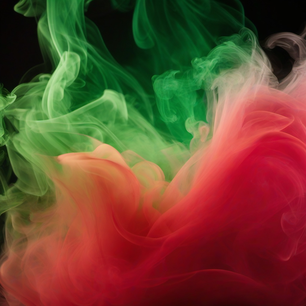 Smoke Background - red and green smoke background  