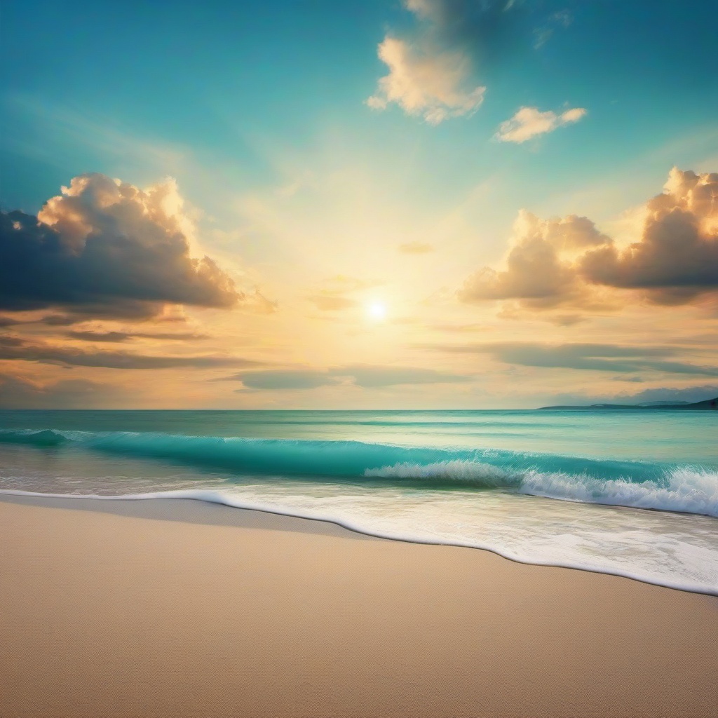 Beach background - sky and beach background  