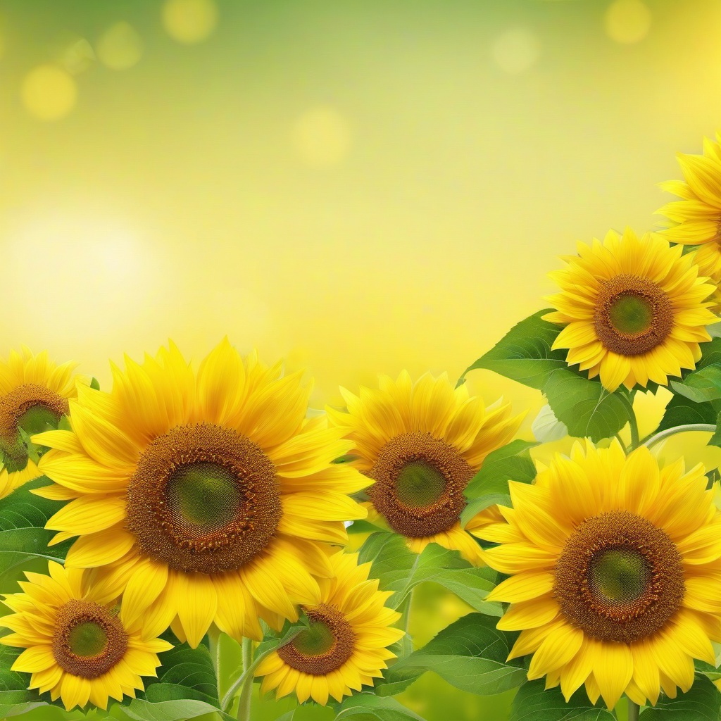 Sunflower Background Wallpaper - yellow background with sunflower  