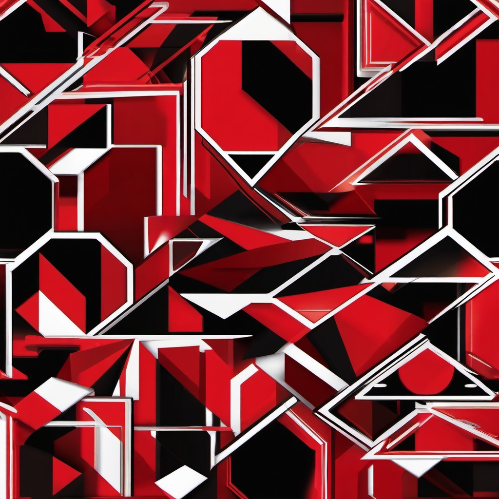 Geometric Background - red geometric background  