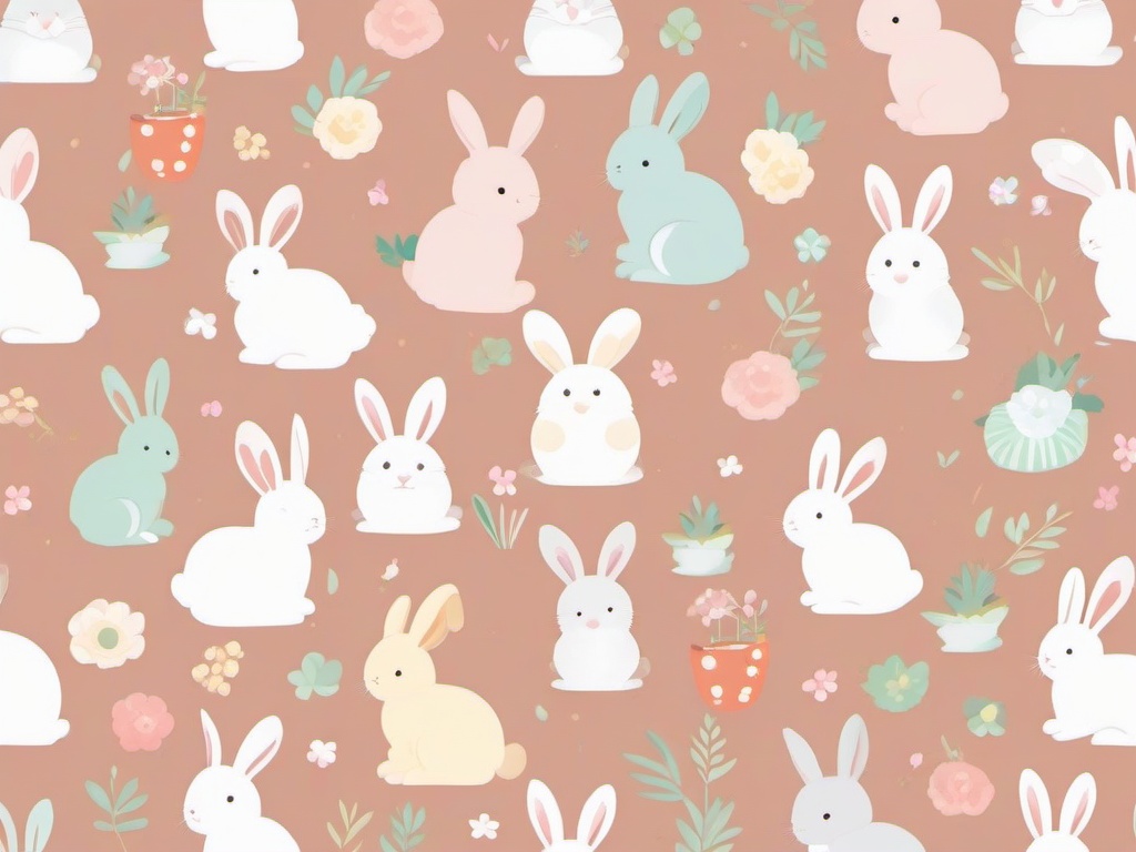 Cute Bunnies Wallpaper - Cuddly bunny-themed  ,background wallpaper