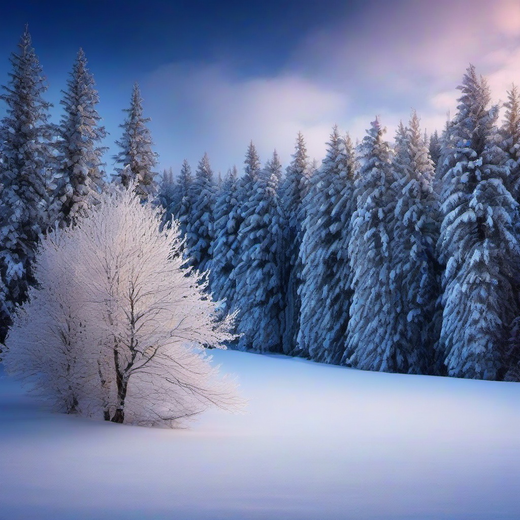 Winter background wallpaper - trees with snow background  