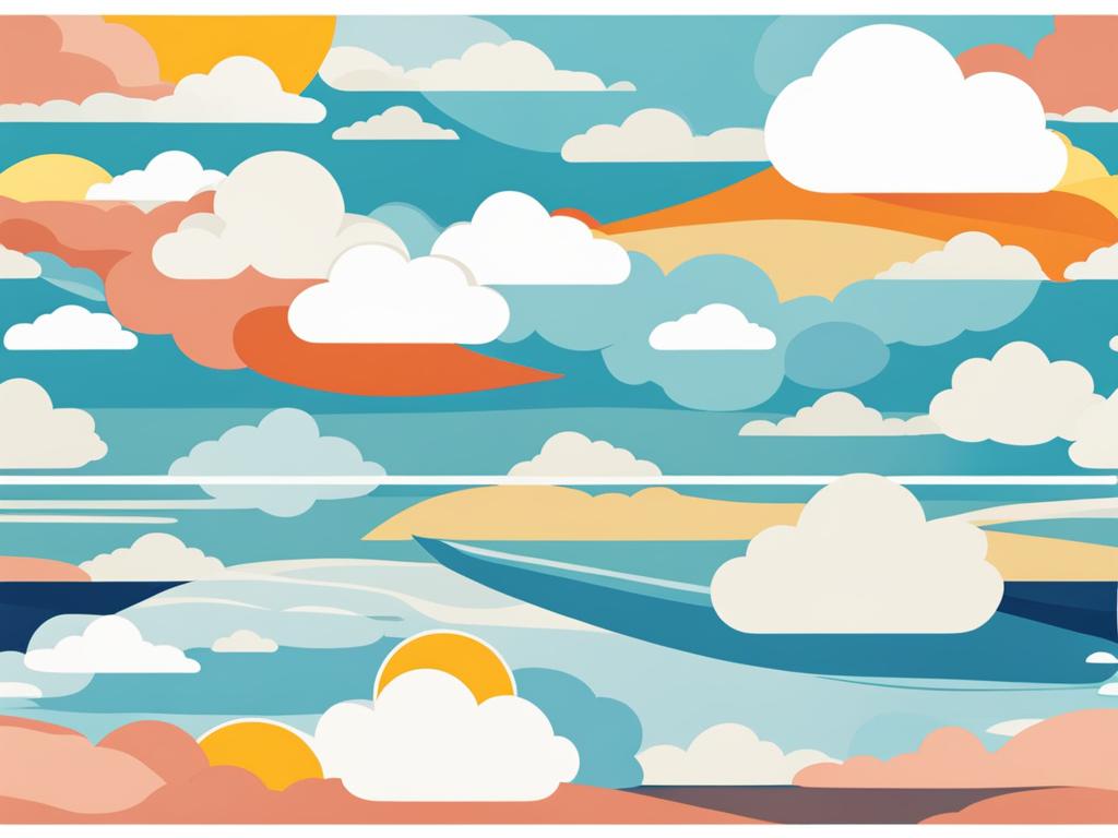 cloud clipart - drifting lazily across the horizon. 