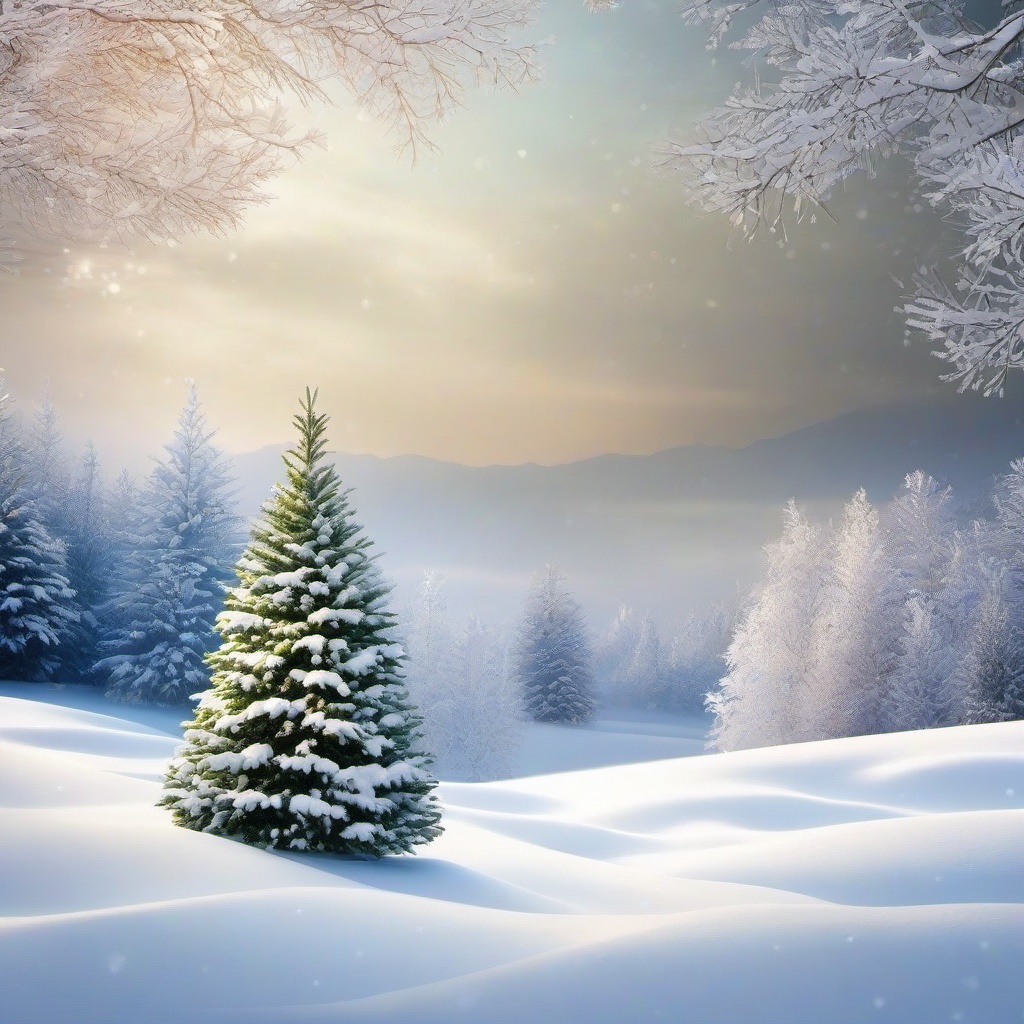 Snow Background Wallpaper - christmas tree snow wallpaper  