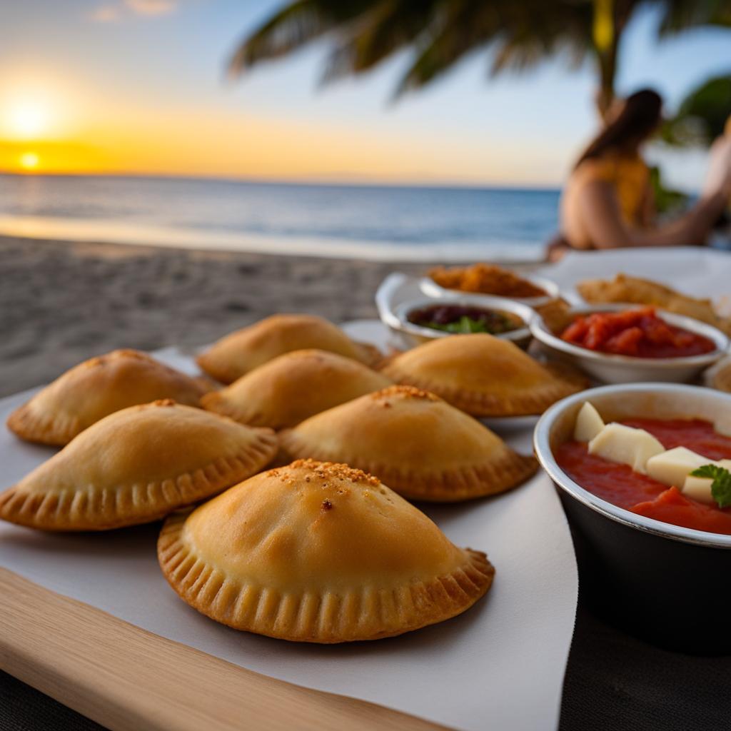 empanadas by the beach - tasting golden empanadas filled with savory or sweet fillings by the ocean. 