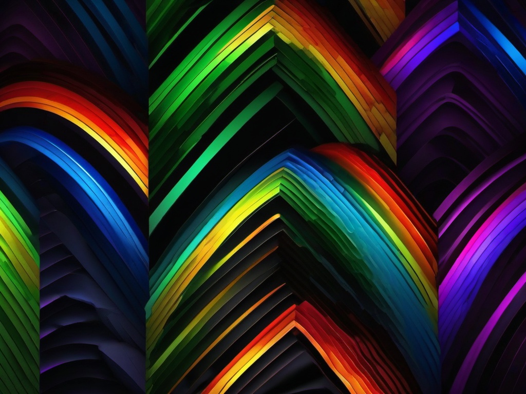 Rainbow Wallpaper Dark  