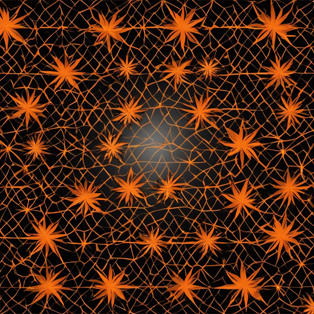 background black orange  