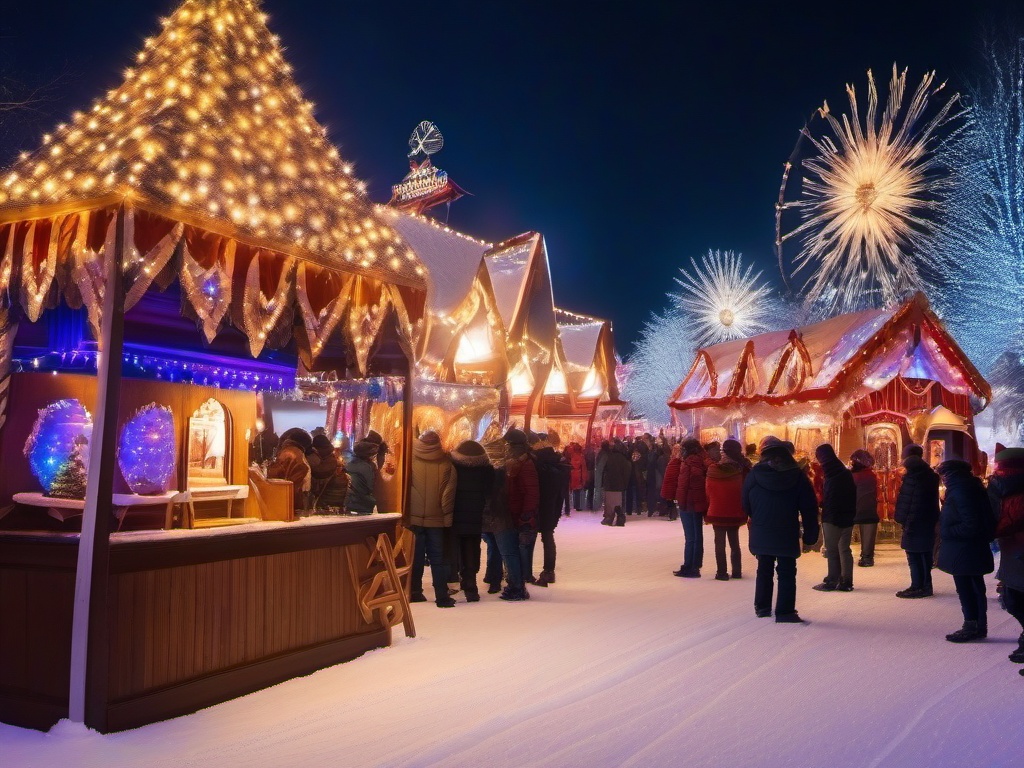 Magical Winter Carnival  background picture, close shot professional product  photography, natural lighting, canon lens, shot on dslr 64 megapixels sharp focus