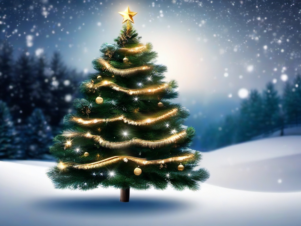 Christmas Tree Wallpaper 4K  