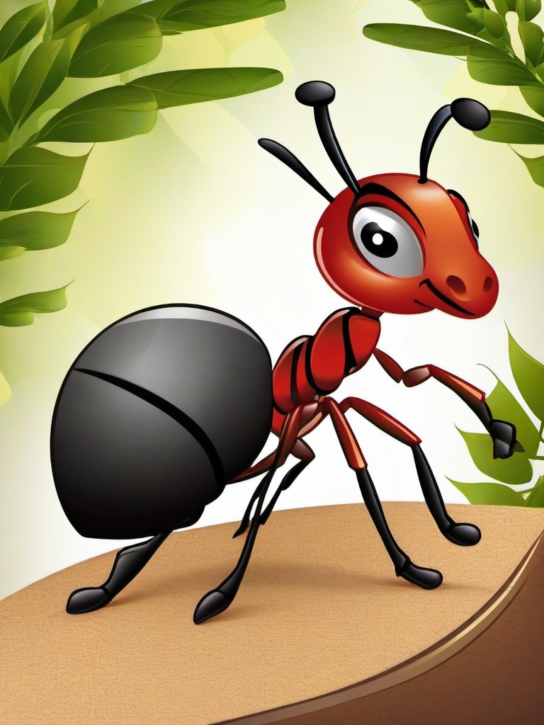 Ant clipart - ant on a journey  clipart