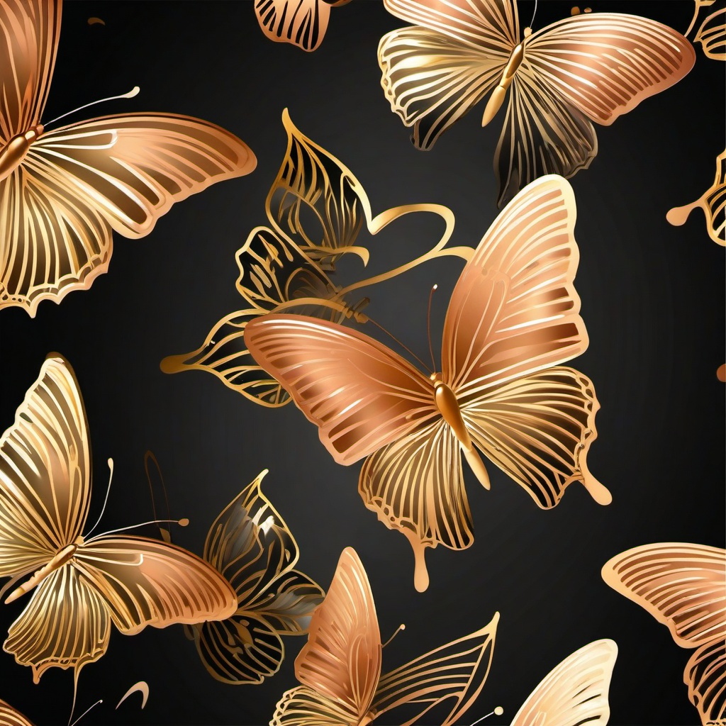 Butterfly Background Wallpaper - rose gold golden butterfly wallpaper hd  