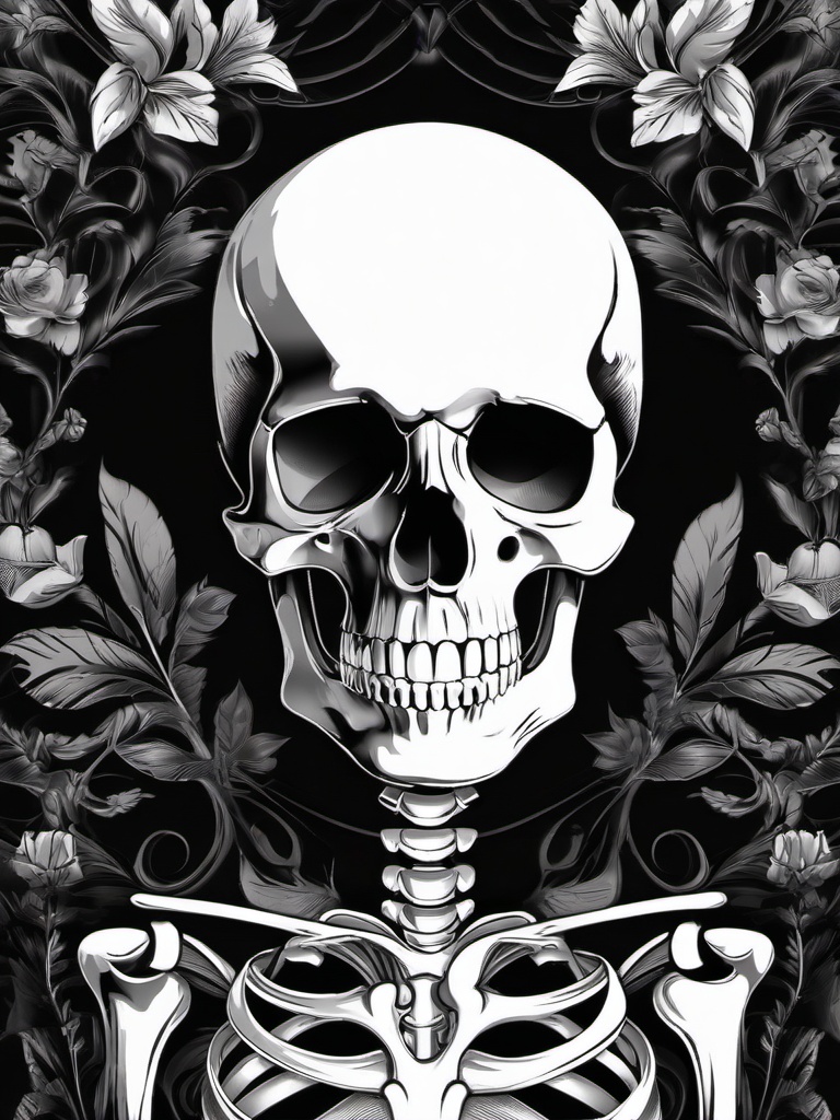 Skeleton Wallpaper Black  ,mobile iphone background wallpaper