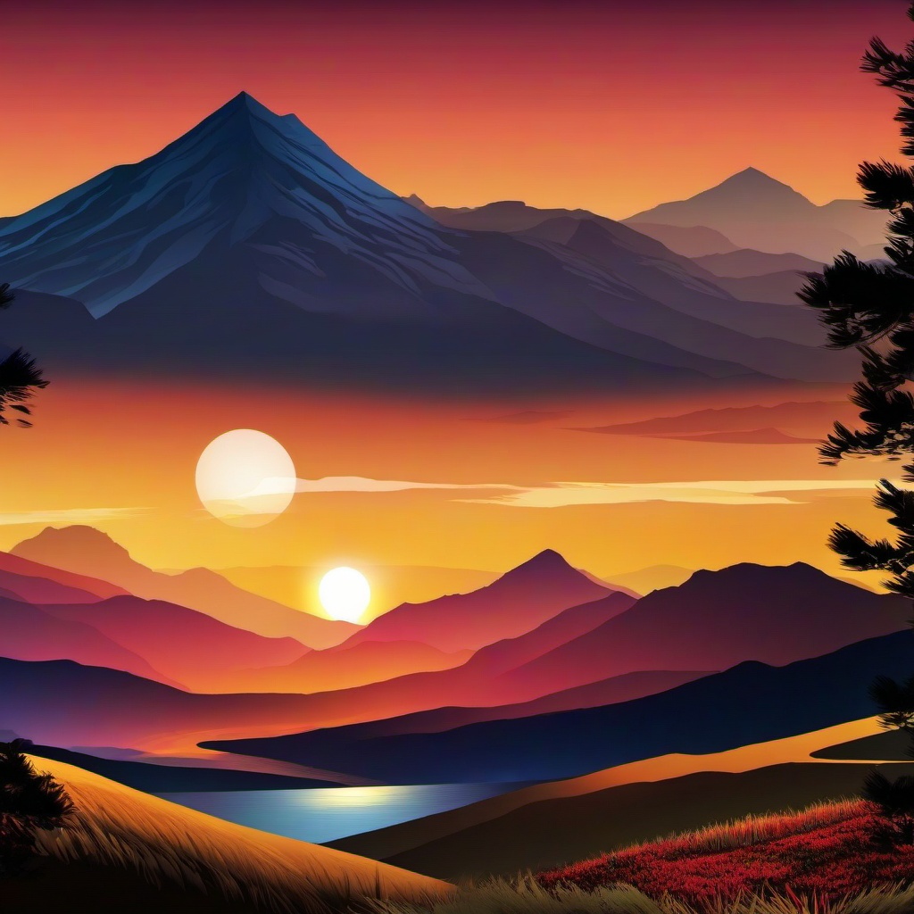 Mountain Background Wallpaper - sunset background mountain  