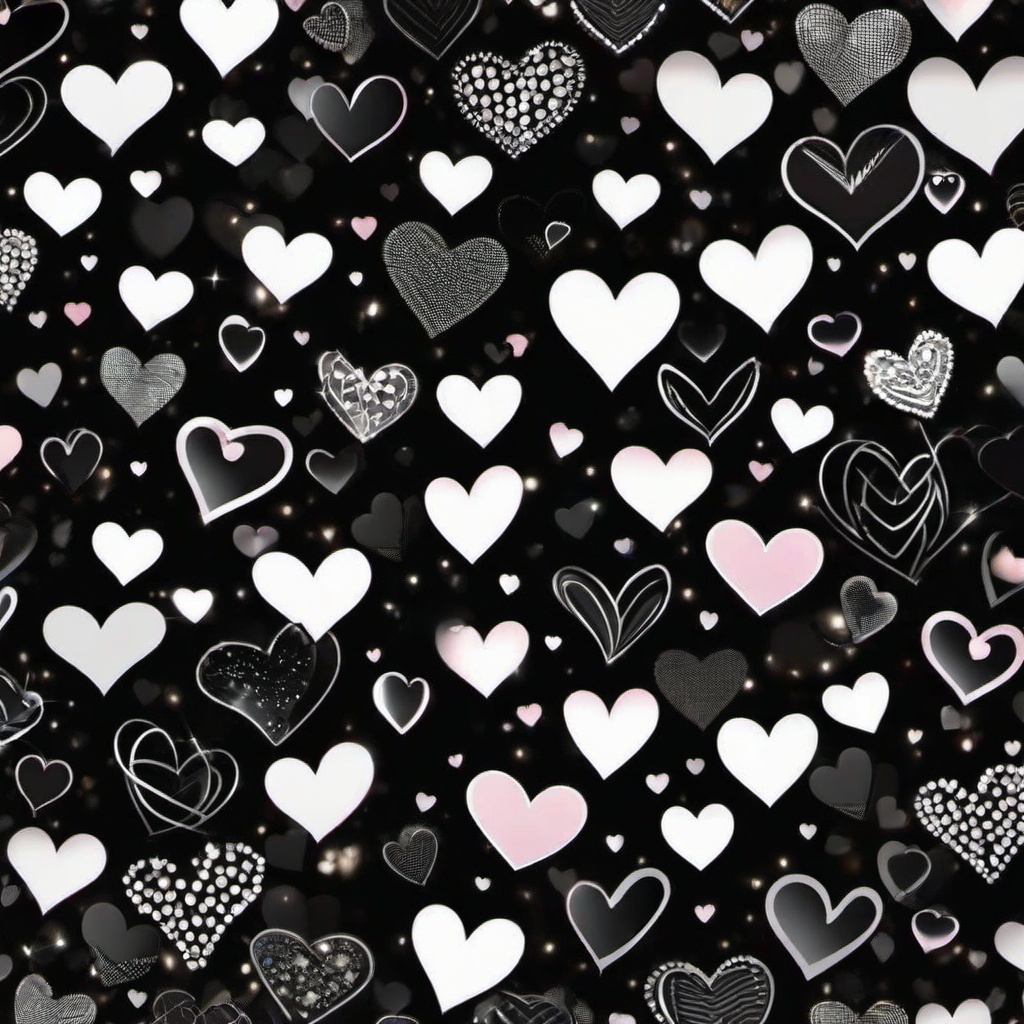 Heart Background Wallpaper - black heart aesthetic background  