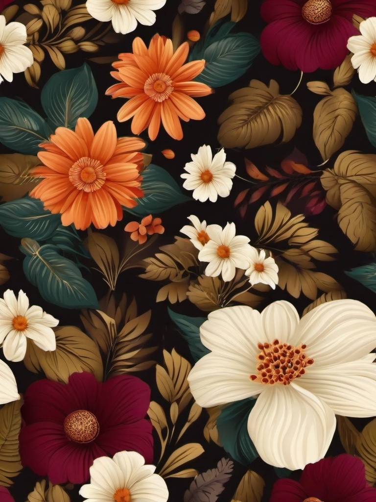 Flower Background Wallpaper - fall floral wallpaper  