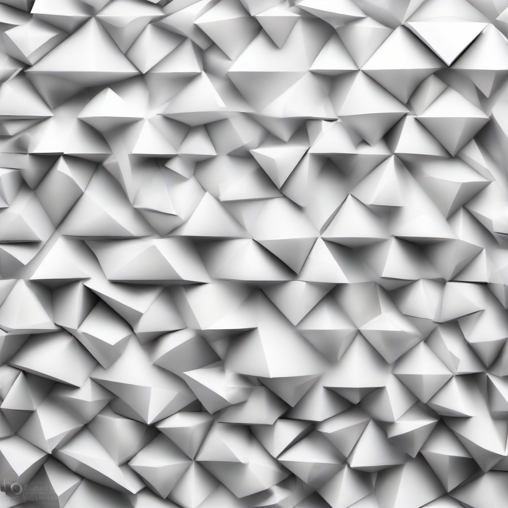 Geometric Background - white triangle background  