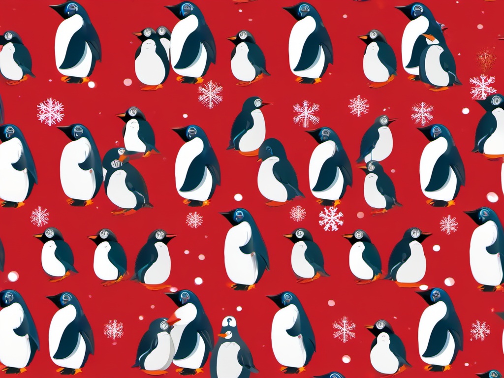 Penguin Christmas Wallpaper  