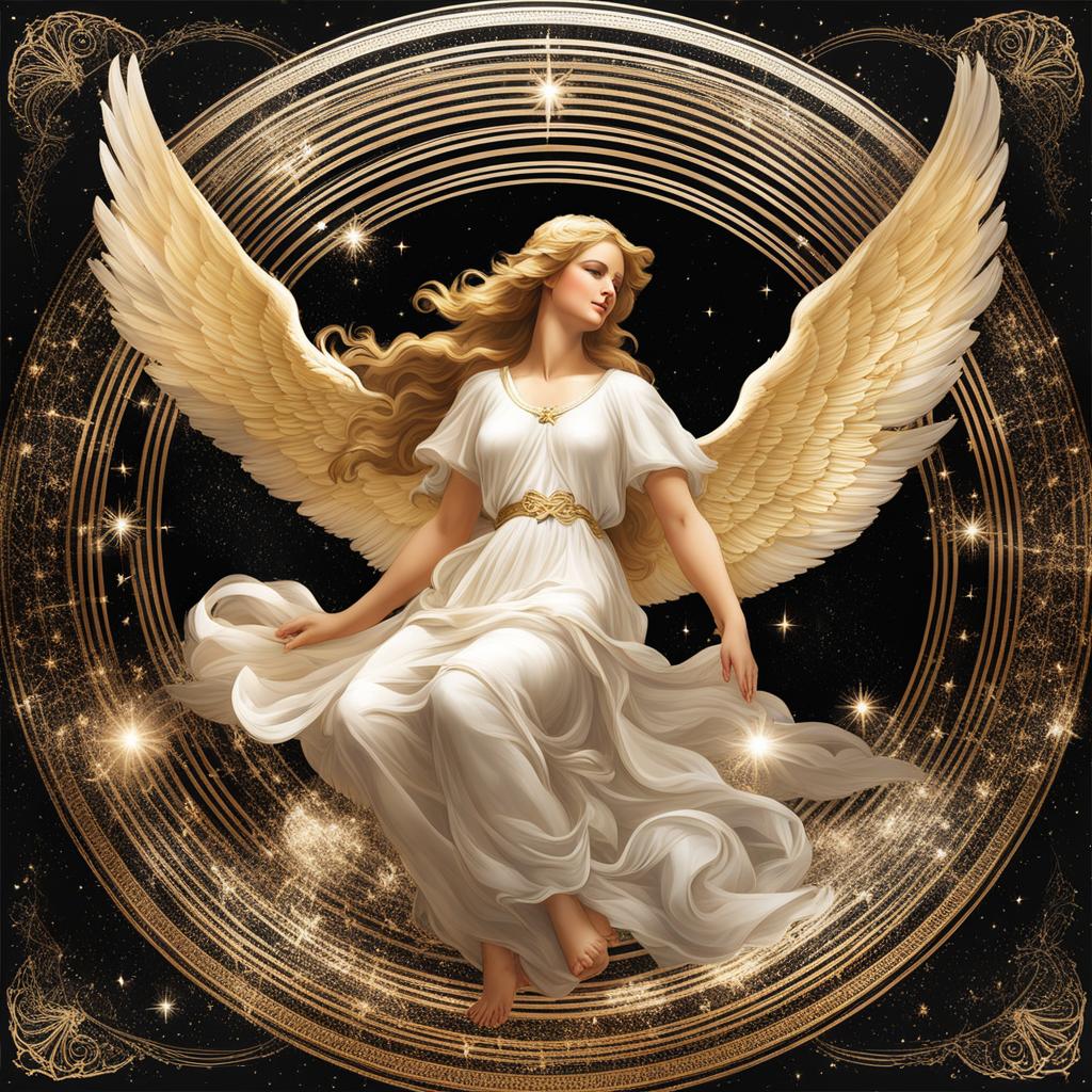 angel clipart - a celestial angel, radiating serenity and grace 