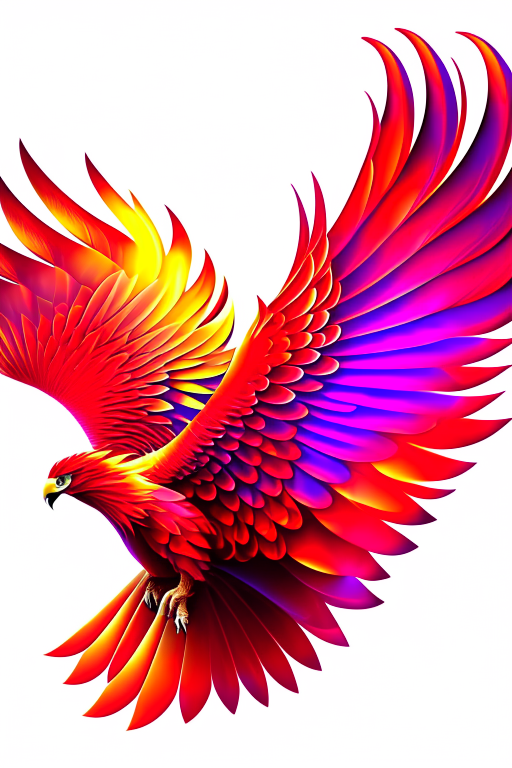 phoenix clipart - emberwing, a magnificent and reborn phoenix. 