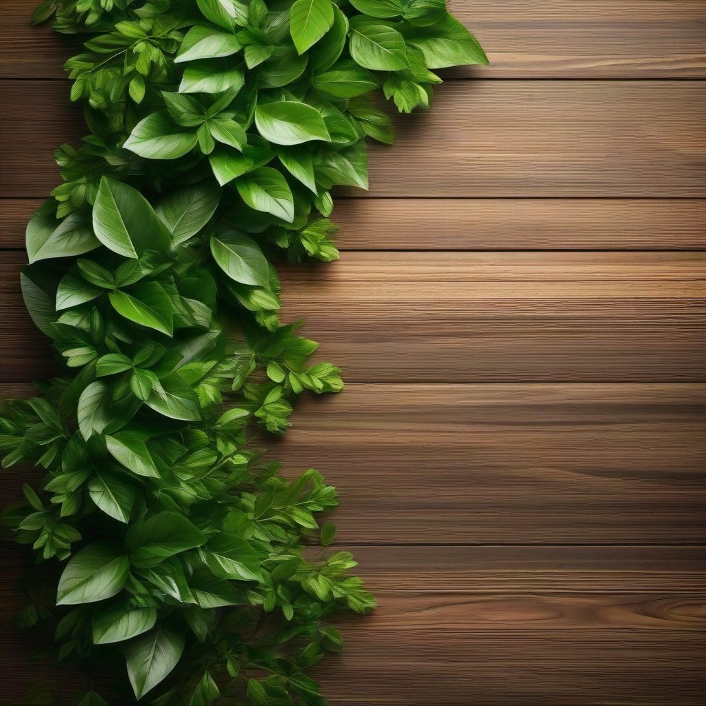 Wood Background Wallpaper - wood background with greenery  