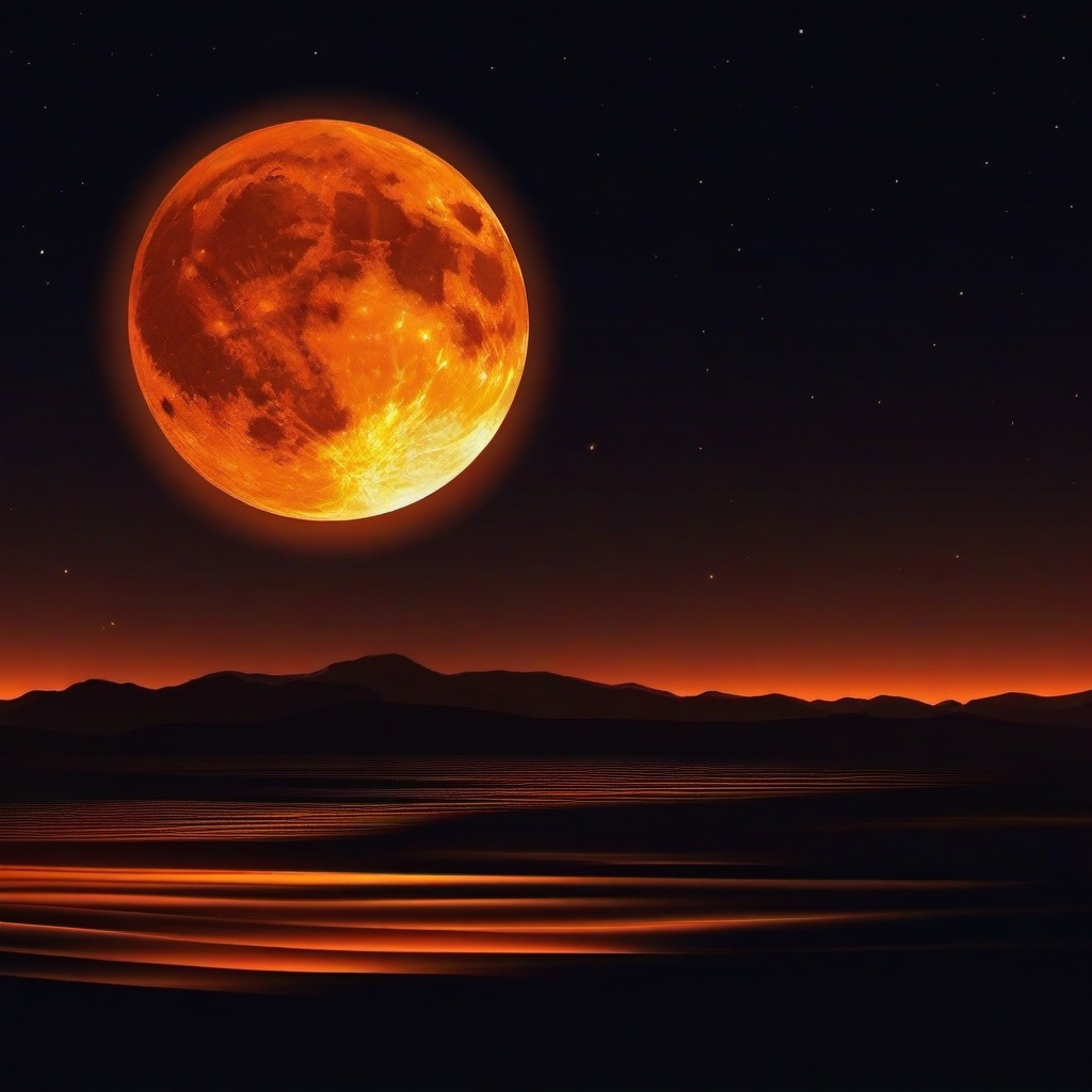 Orange Background Wallpaper - orange moon wallpaper  